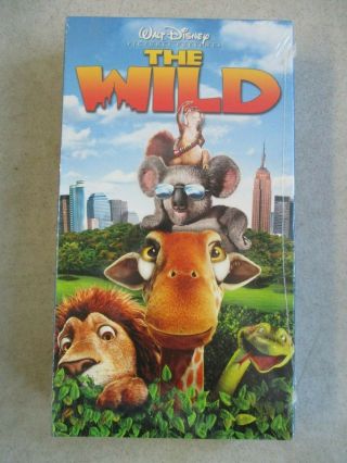 Disney " The Wild " 2006 Disney Movie Club Exclusive Vhs Tape Factory Mib