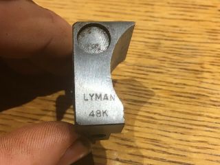 Krag Lyman 48k Micrometer Receiver Peep Sight Mount Base Parts