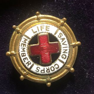 American Red Cross Life Saving Corps.  Member Pin