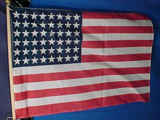 Wwii Era 48 Star United States Parade Flag 16 " X 12 "