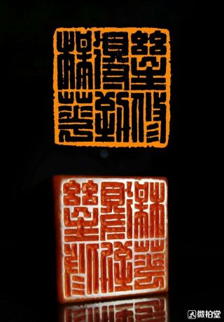 Chinese Stone Hand Carved Seal Stamp 几生修得到梅花