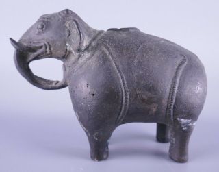 Fine Old Chinese Tibetan Indian Asian Bronze Elephant Vase Sculpture Scholar 2