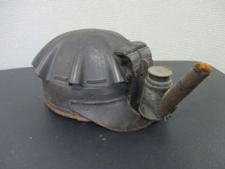 Vintage Leather Turtle Shell Miner 