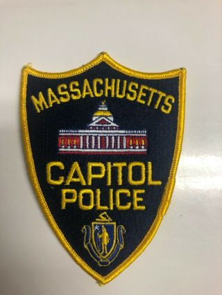Massachusetts State Capitol Building Police Patch Capital City