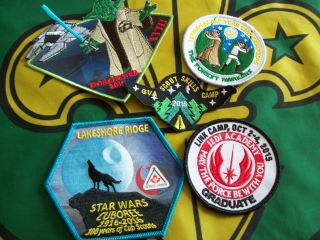 5 Scouts Canada Badges Star Wars Themed
