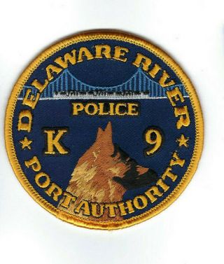 Delaware River Port Authority Jersey & Pennsylvania Police K9 Patch -