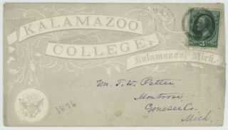 Mr Fancy Cancel 3cg Illustrated Overall Ad Cover Kalamazoo College Kalamazoo Mic