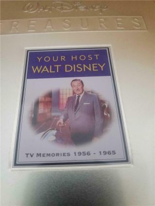 Walt Disney Treasures Your Host Walt Disney Tv Memories 1956 - 1965 2 Disc Dvd Set