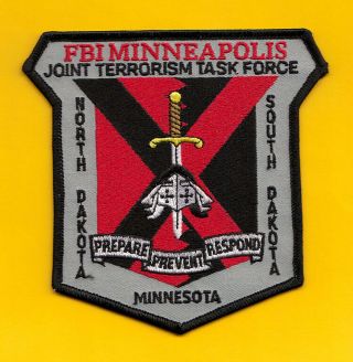 C10 Gman Fbi Minneapolis Jttf Terrorism Taskforce Federal Police Patch Ocdetf