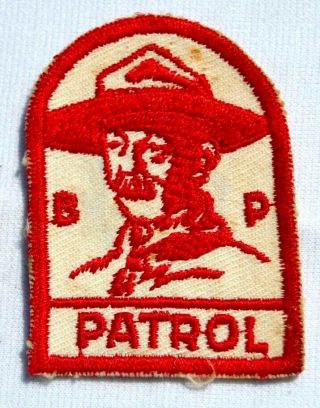 2 Old Vintage BADEN POWELL Boy Scout Badge PATCH Founder Scouting 2