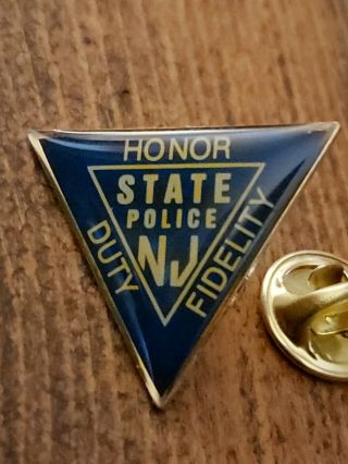 Jersey State Police Badge Lapel Tie Tack Hat Pin Nj Trooper Highway Patrol