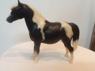 Midge " Our First Pony " Sr Set 3066 Black Pinto Mare Vintage Previously Owned