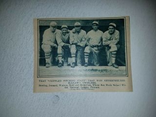Giants Pitchers 1924 Team Picture Hugh Mcquillan Claude Jonnard Jack Bentley