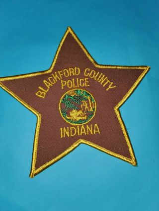 Blackford County Sheriff Dept.  (indiana) Shoulder Patch - From The 1980s