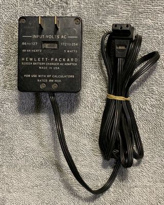 Vintage Ac Charger For Hp - 35 67 Scientific Calculators