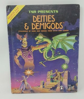 Vintage Advanced Dungeons & Dragons Deities & Demigods 1980 Book First Printing