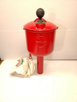 Vintage Par Aide SENIOR Golf Ball Washer Red Repainted Body 2
