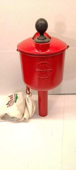 Vintage Par Aide SENIOR Golf Ball Washer Red Repainted Body 3