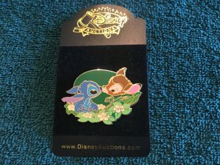 Disney Stitch With Bambi Pin Mib Le1000