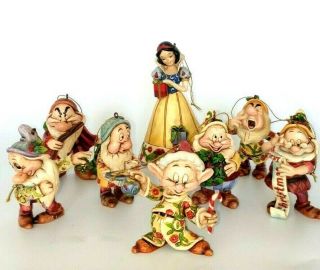 Disney Traditions Snow White And The Seven Dwarves Dwarfs Christmas Ornaments