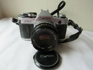 Vintage Canon Ae - 1 Film Camera W/ 50mm Lens Conditon