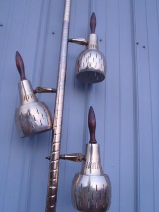 Vintage Acorn Pole Lamp,  Floor Lamp 95 " Tall Metal Mid - Century Lamp,  Light
