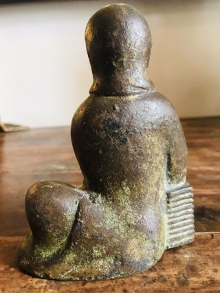 An antique Chinese bronze figure of Guanyin.  Like Tibetan,  Indian,  Buddha,  Asian 3