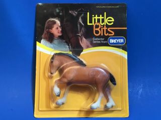 Breyer Little Bit Paddock Pal Bay Clydesdale Model Horse 1984 - 88 Made In Usa