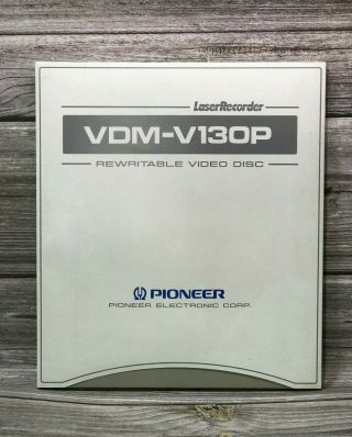 Vintage Pioneer Vdm - V130p Rewritable Video Disc Ship To Hong Kong Only