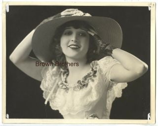 Vintage 1924 Hollywood Actress Madge Bellamy Dbw Glamour Photo - Brown Bros