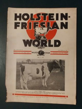 Holstein World 1929 Dutchland Farms Dispersal Book,  Myrtle Himrum Herd