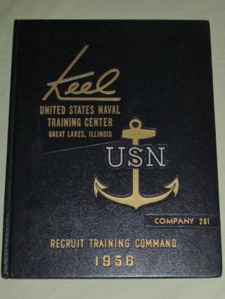 1956 Keel Usn United States Navy Co.  201 Naval Training Center Great Lakes,  Il