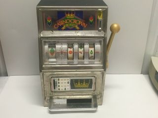 ‼️vtg Waco Casino Crown Slot Machine 25 Cent Coin - Made In Japan