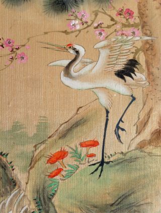 CINA (China) : Old Chinese painting with cranes 3