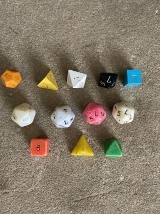 Vintage Role Playing Dungeons And Dragons D&d Dice Tsr