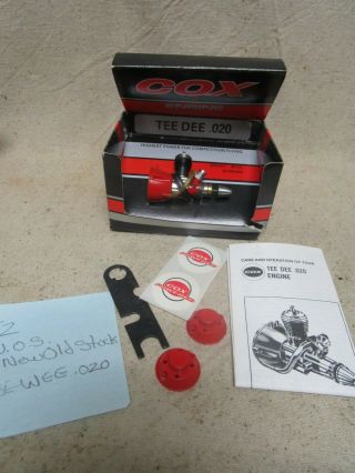 2 Vtg Cox Pee Wee.  020 High Power Competition Flying / N.  O.  S Engine