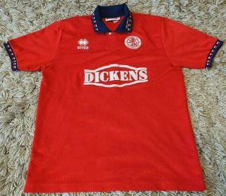 Middlesbrough Fc Vintage 1994/1995 Errea Home Shirt - Medium M