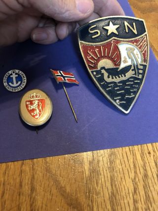 Vintage Sons Of Norway Pins & More (p)