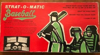 Vintage Strat - O - Matic Baseball Board Game 1978,  Bonus Cards