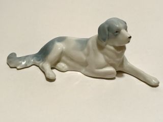 Vintage Pfeffer Porzellan Porcelain St Bernard Dog Figurine Gotha Germany