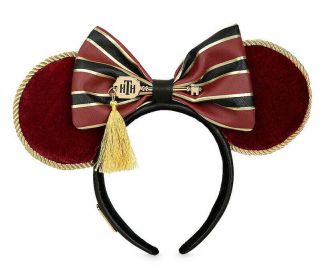 Disney Parks Hollywood Tower Of Terror Minnie Mouse Ear Headband By Loungefly