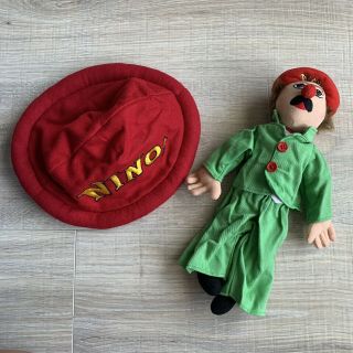 Nino The Clown Prince Of Italy Stuffed Plush And Red Nino Hat