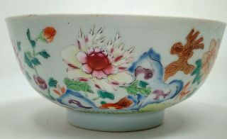 Antique 18th Century Chinese Porcelain Tea Bowl Floral Designs