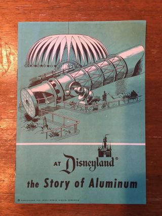 1955 At Disneyland The Story Of Aluminum Brochure - Kaiser Aluminum - Euc