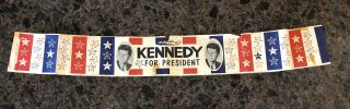 Vintage 1960 John F Kennedy For President Bumper Sticker Jfk Pt 109 50 States