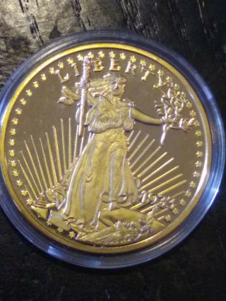 1933 Double Eagle Liberty Proof 24kt Gold Layered American Coin