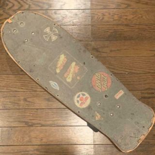 Vintage 80s SANTA CRUZ Rob Roskopp Skateboard Deck Complete 3