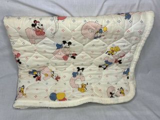 Vintage 1984 Dundee Disney Baby Crib Set Mickey Minnie Mouse Abc