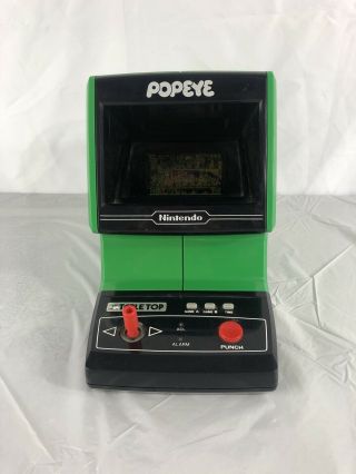 Vintage Nintendo Game & Watch Popeye Tableto With Battery Door