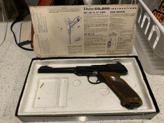 Vintage Daisy Pellet Bb Gun Co2 200 Gas Air Pistol “ Daisy Co2 200” W/og Box